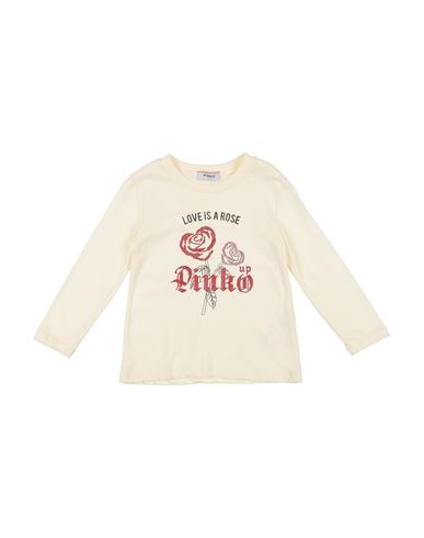 Pinko Babies'  Toddler Girl T-shirt Ivory Size 3 Cotton In White