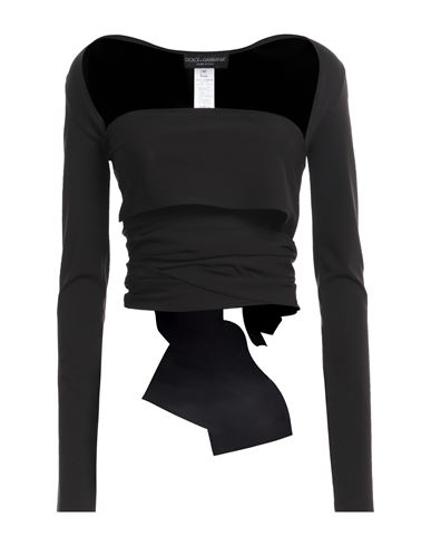 Dolce & Gabbana Woman Top Black Size 8 Viscose, Polyamide, Elastane