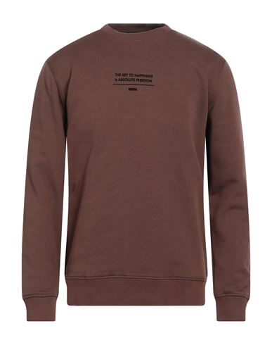 Dooa Man Sweatshirt Cocoa Size Xl Cotton, Polyester In Brown