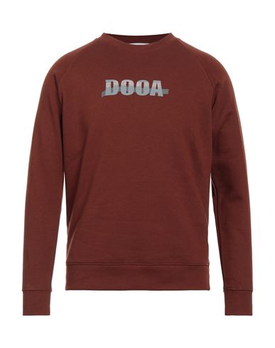 Dooa Man Sweatshirt Brown Size 3xl Cotton, Polyester
