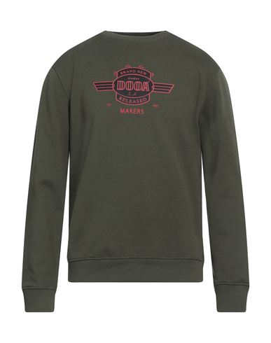 Dooa Man Sweatshirt Military Green Size Xl Cotton, Polyester