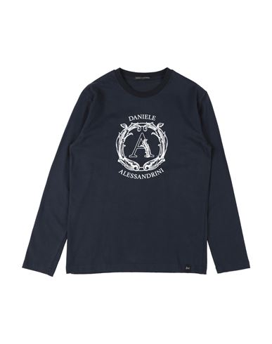 Shop Daniele Alessandrini Toddler Boy T-shirt Midnight Blue Size 6 Cotton