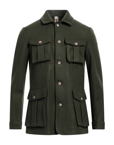 Bernese Milano Man Jacket Military Green Size 42 Polyester, Acrylic, Wool