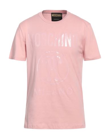 Moschino Man T-shirt Light Pink Size 42 Cotton