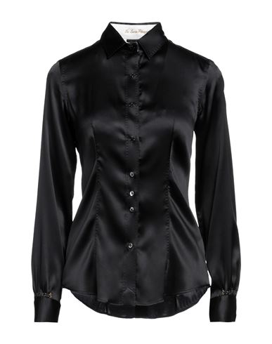 Le Sarte Pettegole Woman Shirt Black Size 4 Silk, Elastane