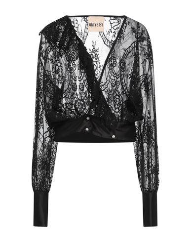 Aniye By Woman Shirt Black Size 6 Polyamide, Cotton, Polyester
