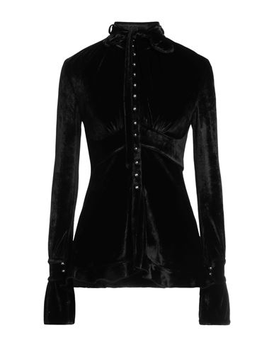 Paco Rabanne Rabanne Woman Shirt Black Size 4 Viscose, Polyamide, Elastane