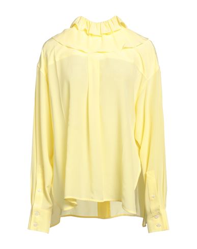 Victoria Beckham Woman Blouse Yellow Size 8 Silk, Polyester