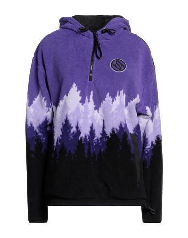 Puma Woman Sweatshirt Purple Size Xs Polyester, Elastane