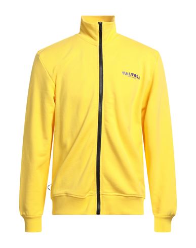 Valvola. Man Sweatshirt Yellow Size M Cotton