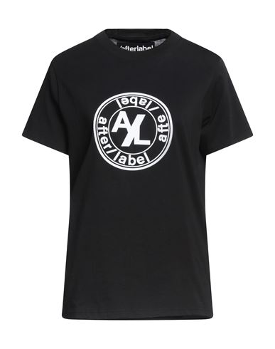 Afterlabel After/label Woman T-shirt Black Size M Cotton