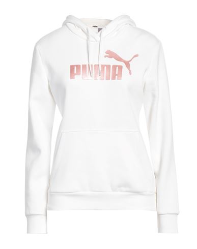 Puma Woman Sweatshirt White Size Xs Cotton, Polyester, Elastane