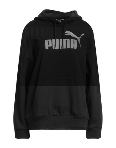 Puma Woman Sweatshirt Black Size S Cotton, Polyester, Elastane