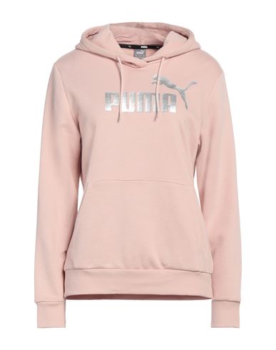 Puma Woman Sweatshirt Blush Size Xs Cotton, Polyester, Elastane In Pink