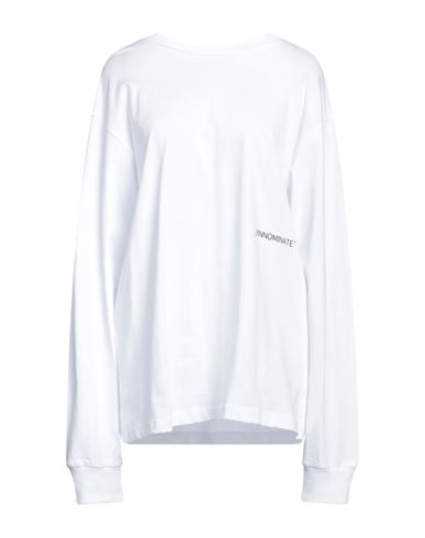 Hinnominate Woman T-shirt White Size L Cotton