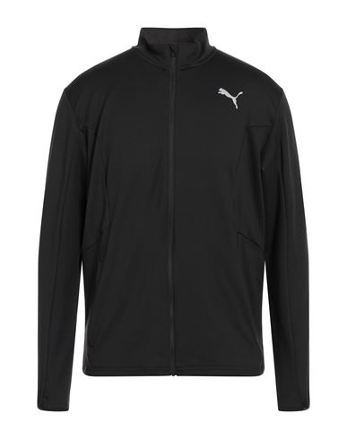 Puma Man Sweatshirt Black Size M Polyester, Elastane