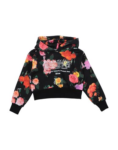 Msgm Babies'  Toddler Girl Sweatshirt Black Size 6 Cotton