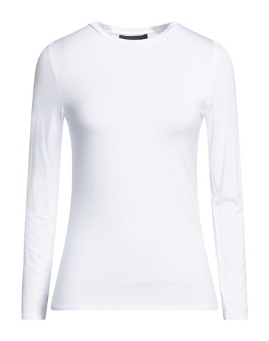 Alpha Studio Woman T-shirt White Size 4 Viscose, Elastane