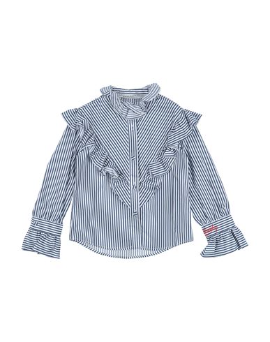 Philosophy Di Lorenzo Serafini Babies'  Toddler Girl Shirt Navy Blue Size 3 Cotton In Multi