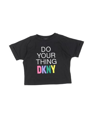 Dkny Babies'  Toddler Girl T-shirt Black Size 6 Cotton