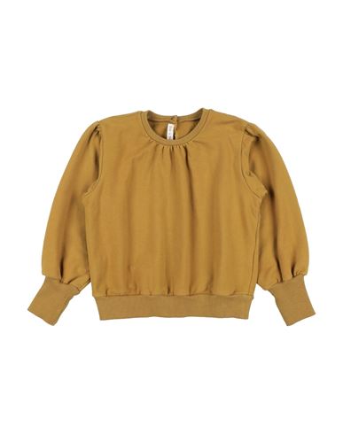 Zhoe & Tobiah Babies'  Toddler Girl Sweatshirt Mustard Size 6 Cotton, Elastane In Yellow
