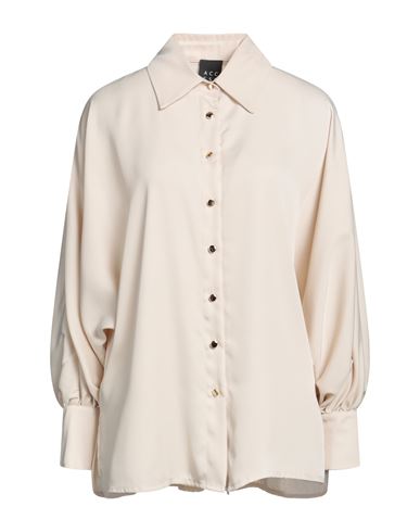 Access Fashion Woman Shirt Beige Size S/m Polyester