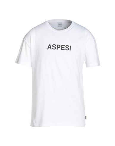 Shop Aspesi Man T-shirt White Size M Cotton
