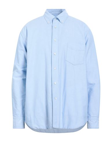 Aspesi Man Shirt Light Blue Size 16 Cotton