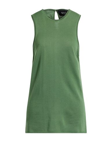 Alpha Studio Woman Top Military Green Size 8 Wool In Green