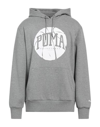 Puma Man Sweatshirt Grey Size S Cotton, Polyester