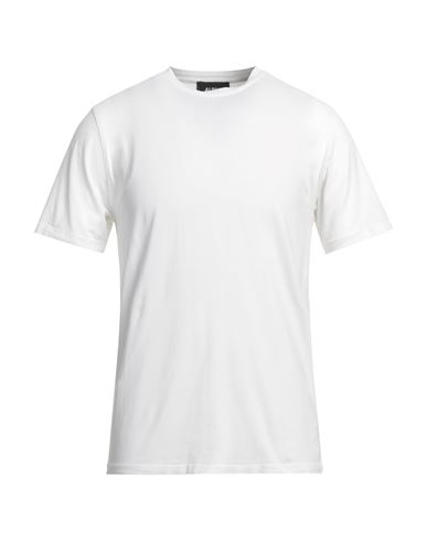 Alpha Studio Man T-shirt White Size 38 Cotton, Elastane