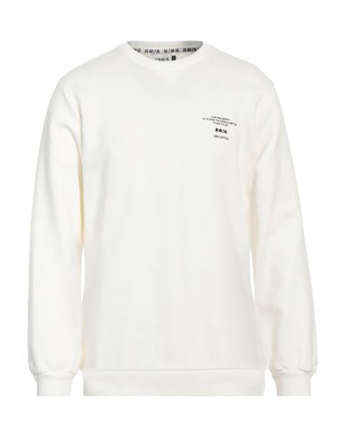 Berna Man Sweatshirt Cream Size Xxl Cotton In White