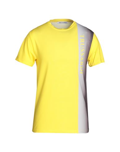 Trussardi Man T-shirt Yellow Size M Polyamide, Elastane