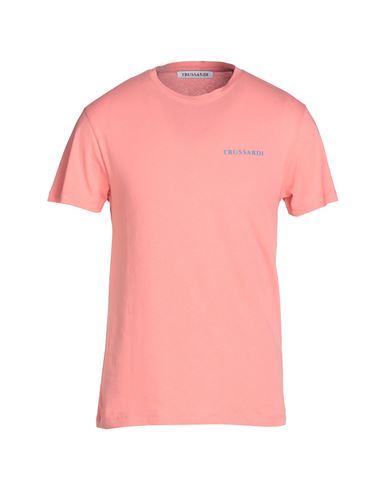 Trussardi Man T-shirt Salmon Pink Size Xxl Cotton