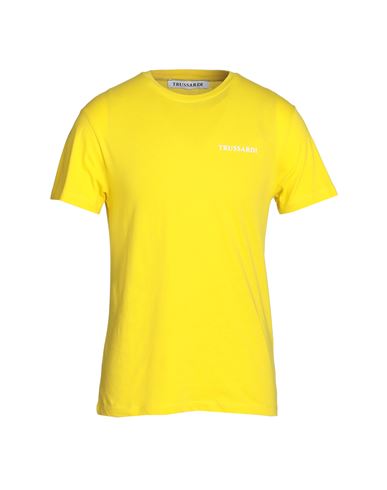 Trussardi Man T-shirt Yellow Size Xxl Cotton
