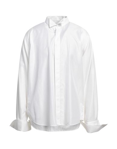 Ingram Man Shirt White Size 17 ½ Cotton, Viscose In White