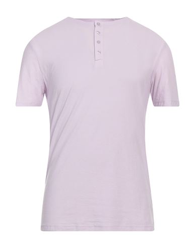Liu •jo Man Man T-shirt Lilac Size L Cotton, Linen In Purple