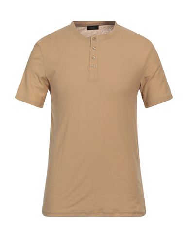 Liu •jo Man Man T-shirt Camel Size 3xl Cotton, Linen In Beige