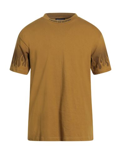 Vision Of Super Man T-shirt Ocher Size M Cotton In Yellow