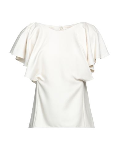 Chloé Woman Top Cream Size 4 Silk, Wool In White