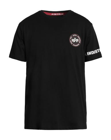 Alpha Industries Man T-shirt Black Size Xxl Cotton