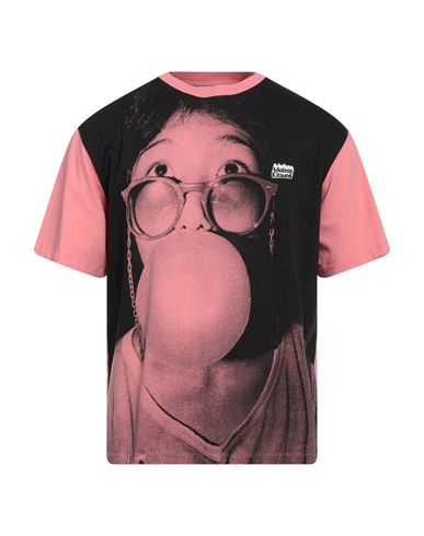 Maison Kitsuné Man T-shirt Pink Size M Cotton