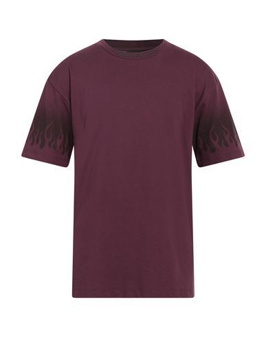 Vision Of Super Man T-shirt Mauve Size L Cotton In Purple