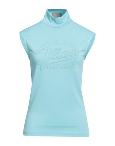 Vetements Woman T-shirt Light Blue Size M Viscose, Polyamide, Elastane
