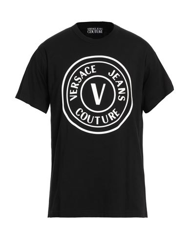 Versace Jeans Couture Man T-shirt Black Size S Cotton