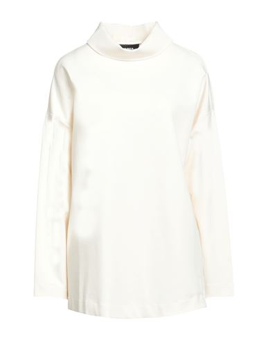 Alpha Studio Woman T-shirt Ivory Size 2 Viscose, Polyamide, Elastane In White