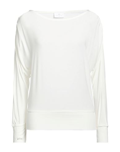 Nenette Woman T-shirt Ivory Size S Modal, Elastane In White