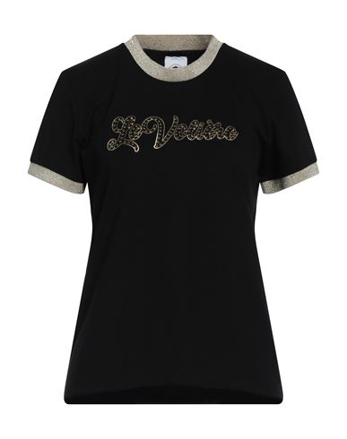 Le Volière Woman T-shirt Black Size Xs Cotton, Elastane