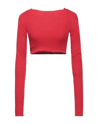 Glam Angelo Marani Woman Sweater Red Size 4 Cotton