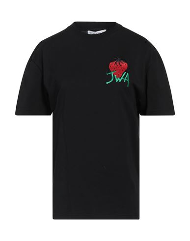 Jw Anderson Woman T-shirt Black Size Xl Cotton